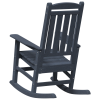 Krzesło bujane  Granatowe 70x92x107 cm HDPE