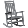 Krzesło Bujane  Jasnoszare 70x92x107 cm HDPE