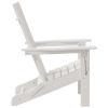 Białe składane krzesło Adirondack 74,5x80,5x90 cm HDPE