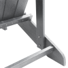 Krzesło Adirondack  Jasnoszare 74x82x91 cm HDPE