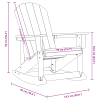 Fotel bujany Adirondack Biały 73.5x92x90 cm HDPE