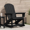 Fotel Bujany Adirondack Czarny 73.5x92x90 cm HDPE