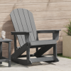 Fotel bujany Adirondack Jasnoszary 73.5x92x90 cm HDPE