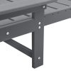 Leżak Słoneczny Jasnoszary 53x162x98.5 cm HDPE