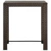 Ogrodowy stolik barowy, brązowy, 100x60,5x110,5 cm, polirattan