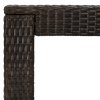 Ogrodowy stolik barowy, brązowy, 100x60,5x110,5 cm, polirattan