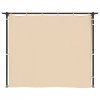 Altana ogrodowa z zasłonami, 3 x 3 m, kremowa, stal