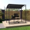 Altanka nad grill, 215x150x220 cm, antracytowa, stal