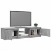 Szafka pod TV z LED, szarość betonu, 140x40x35,5 cm