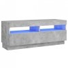 Szafka pod TV z oświetleniem LED, szarość betonu, 100x35x40 cm