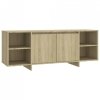 Szafka pod TV, dąb sonoma, 130x35x50 cm materiał drewnopochodny