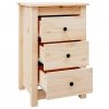Szafki nocne, 2 szt., 40x35x61,5 cm, lite drewno sosnowe