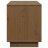 Szafka pod TV, miodowy brąz 110,5x35x44 cm, lite drewno sosnowe