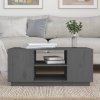 Stolik kawowy, szara, 90x49x40,5 cm, lite drewno sosnowe