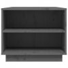 Stolik kawowy, szara, 90x49x40,5 cm, lite drewno sosnowe