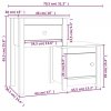 Szafki nocne, 2 szt., czarne, 79,5x38x65,5 cm, drewno sosnowe