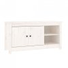 Szafka pod telewizor, biała, 103x36,5x52 cm, drewno sosnowe
