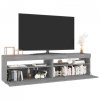 Szafki pod TV z LED, 2 szt., szary dąb sonoma 75x35x40 cm