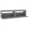 Szafki pod TV z LED, 2 szt., szary dąb sonoma 75x35x40 cm
