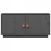 Szafka pod TV, szara, 80x34x40 cm, lite drewno sosnowe