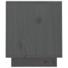 Szafka pod TV, szara, 70x34x40 cm, lite drewno sosnowe