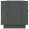 Szafka pod TV, szara, 80x34x35 cm, lite drewno sosnowe