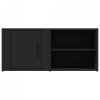Szafki pod telewizor, 2 szt., czarne, 80x31,5x36,5 cm