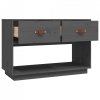 Szafka pod telewizor, szara, 90x40x60 cm, lite drewno sosnowe