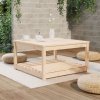 Stolik ogrodowy, 82,5x82,5x45 cm, lite drewno sosnowe