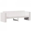 Sofa ogrodowa, 3-osobowa, biała, 189x60x62 cm, drewno sosnowe