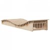 Leżaki, 2 szt., 205x60x31,5 cm, lite drewno sosnowe