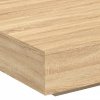 Stolik kawowy z podświetleniem LED, dąb sonoma, 100x100x30 cm