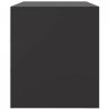 Szafka pod telewizor, czarna, 99x39x44 cm, stalowa