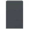 Szafki nocne, 2 szt., antracytowe, 34,5x39x62 cm, stal