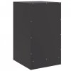Szafki nocne, 2 szt., czarne, 34,5x39x62 cm, stal