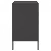 Szafki nocne, 2 szt., czarne, 36x39x68 cm, stal