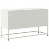 Szafka pod telewizor, biała, 100,5x39x60,5 cm, stalowa
