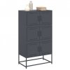 Szafka, antracytowa, 68,5x38,5x123,5 cm, stal
