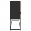 Szafka, czarna, 100,5x39x107 cm, stal