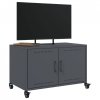 Szafka RTV, antracytowa, 68x39x43,5 cm, stal