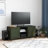 Szafka RTV, oliwkowa, 100,5x39x43,5 cm, stal