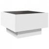 Stolik kawowy z LED, biały, 50x50x30cm, materiał drewnopochodny