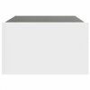 Stolik kawowy z LED Infinity, biały, 70x50x30 cm