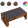 Stolik kawowy z LED Infinity, przydymiony dąb, 90x50x30 cm