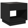 Stolik kawowy z LED Infinity, czarny, 50x50x50 cm