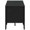 Szafka pod TV, czarna, 180x34x41 cm, materiał drewnopochodny