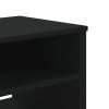 Szafka pod TV, czarna, 180x34x41 cm, materiał drewnopochodny