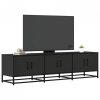 Szafka pod TV, czarna, 150x35x41 cm