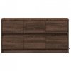 Szafka pod TV z LED, brązowy dąb, 100x34x50 cm