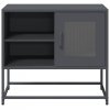 Szafka pod telewizor, antracytowa, 68x39x60,5 cm, stalowa